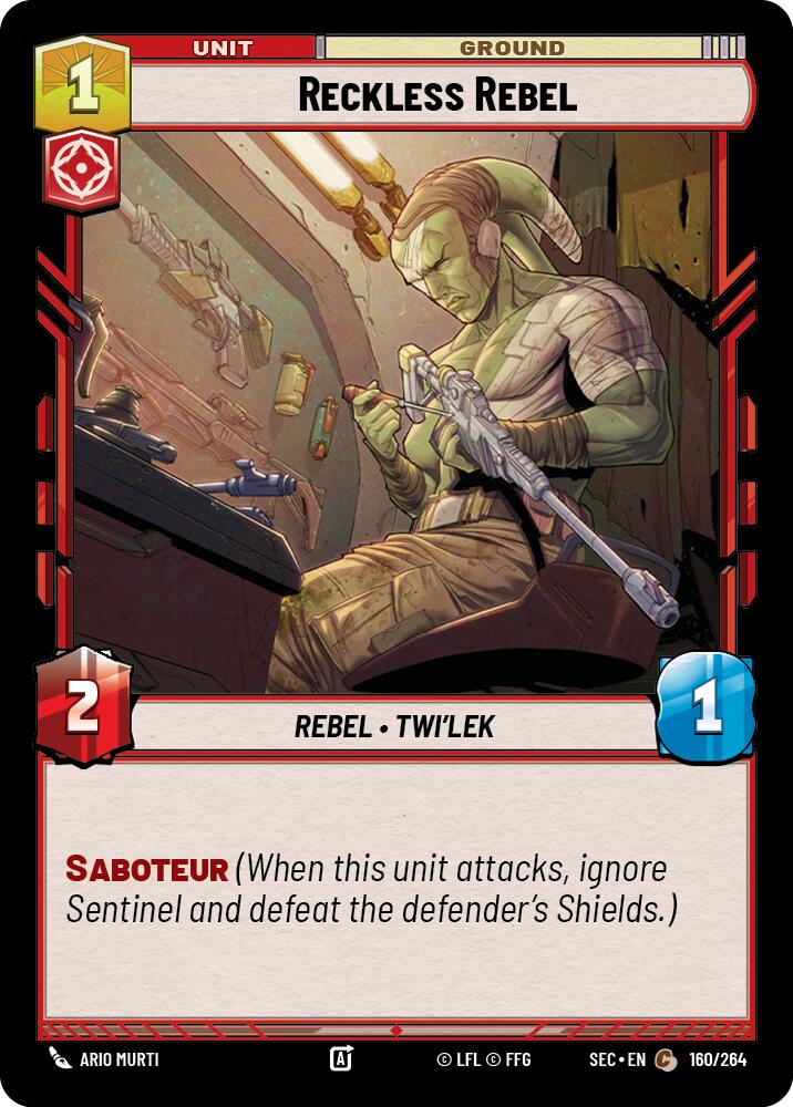 Reckless Rebel (160/264) (160/264) [Secrets of Power]