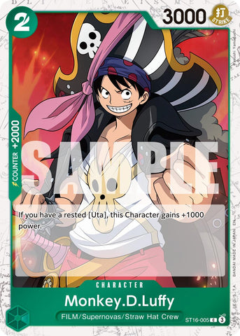 Monkey.D.Luffy (ST16-005) (Pirate Foil) [Premium Booster -The Best- Vol. 2]