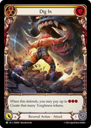 Dig In (Yellow) [FAB384] (Promo)  Rainbow Foil