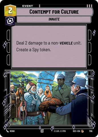 Contempt for Culture (756) (Foil) (756) [Secrets of Power]
