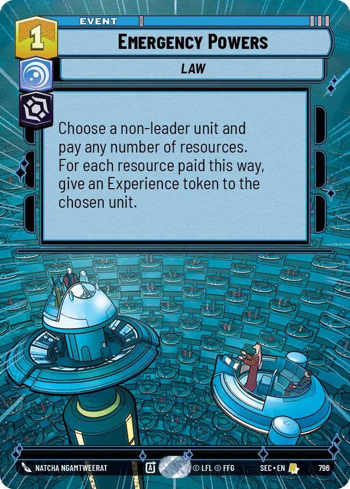 Emergency Powers (796) (Hyperspace Foil) (796) [Secrets of Power]