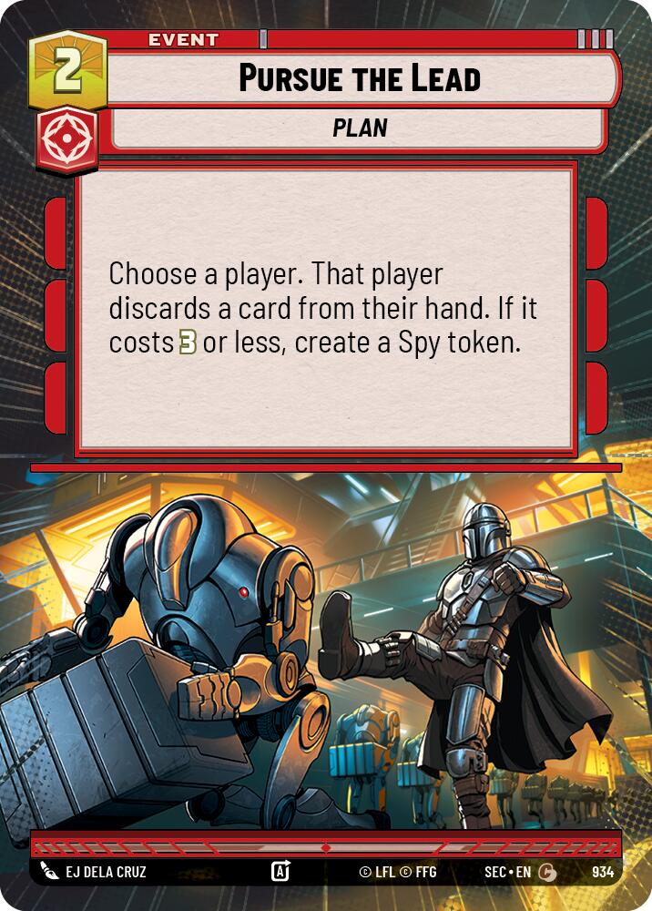 Pursue the Lead (934) (Hyperspace Foil) (934) [Secrets of Power]