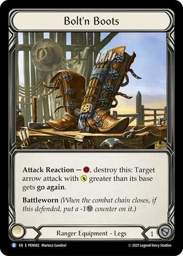 Bolt'n Boots [PEN082] (Compendium of Rathe)  Cold Foil