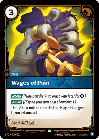 Wages of Pain