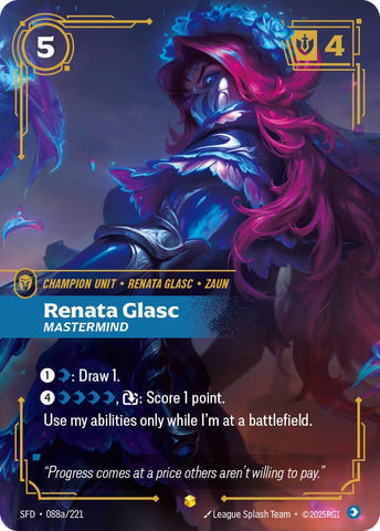 Renata Glasc, Mastermind (Alternate Art)
