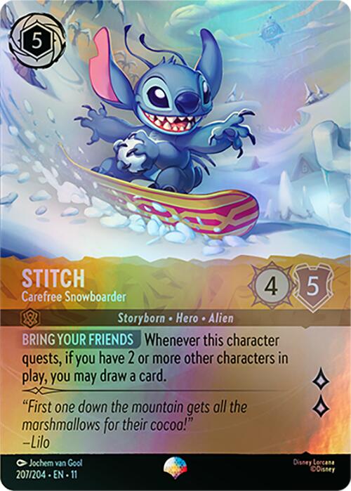 Stitch - Carefree Snowboarder (Epic) (2077/204) [Winterspell]