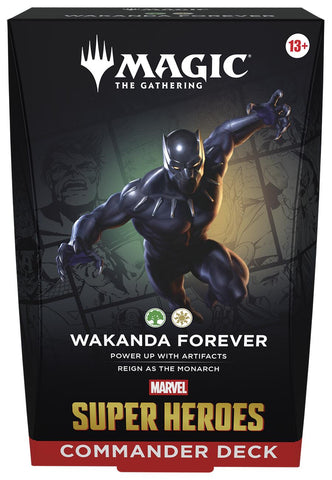 Marvel Super Heroes Commander Deck Preorder - Wakanda Forever (Available 06/19)