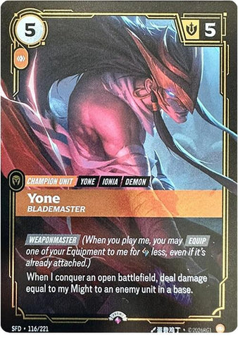 Yone, Blademaster