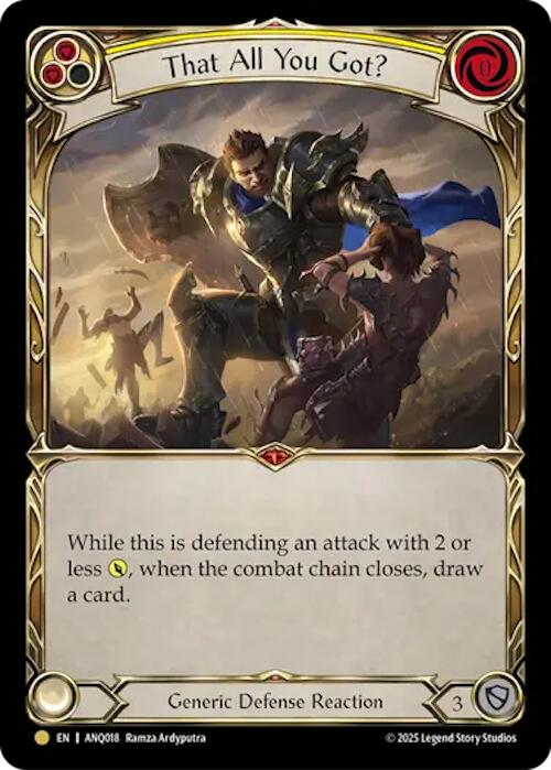 That All You Got (Yellow) (Gold) [ANQ018] (Compendium of Rathe - Antiquity Pack)  Rainbow Foil