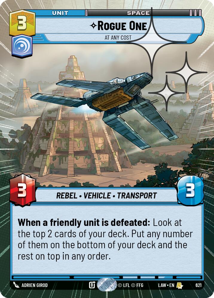 Rogue One - At Any Cost (621) (Hyperspace Foil) (621) [A Lawless Time]
