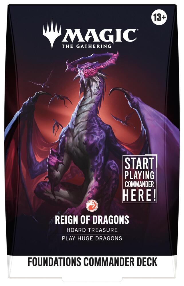 *Preorder* Foundations Commander Deck - Reign of Dragons (available 10/02)