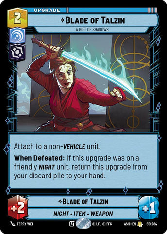 Blade of Talzin - A Gift of Shadows (55/264) (55/264) [Ashes of the Empire]