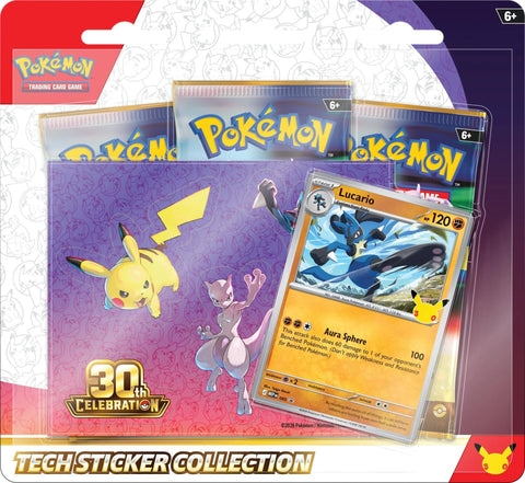 PREORDER: *Limit 1* 30th Celebration Tech Sticker Collection [Lucario] (available 09/18)