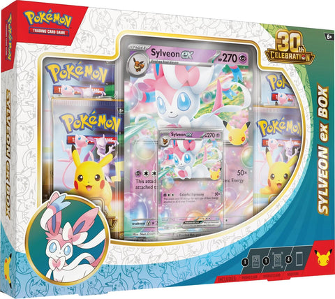PREORDER: *Limit 1* 30th Celebration Sylveon ex Box (available 09/18)