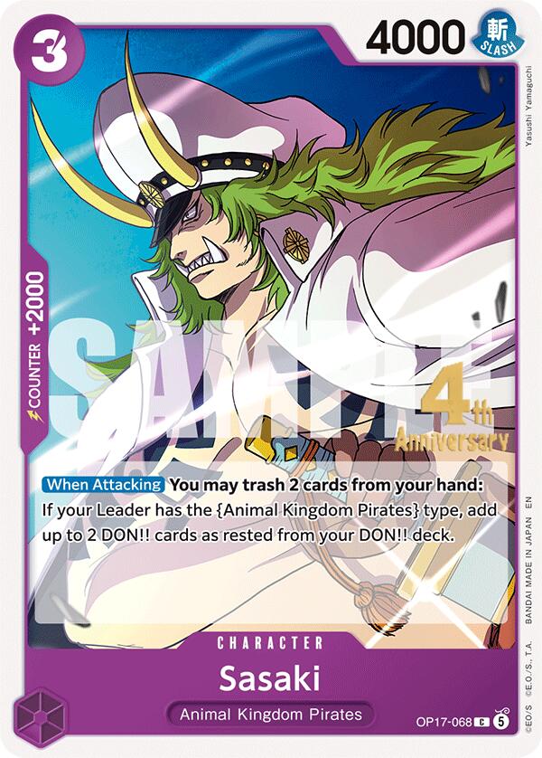 Sasaki [The World's Strongest Warriors Release Event Cards]