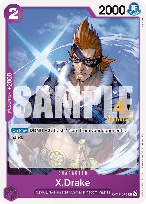 X.Drake [The World's Strongest Warriors Release Event Cards]