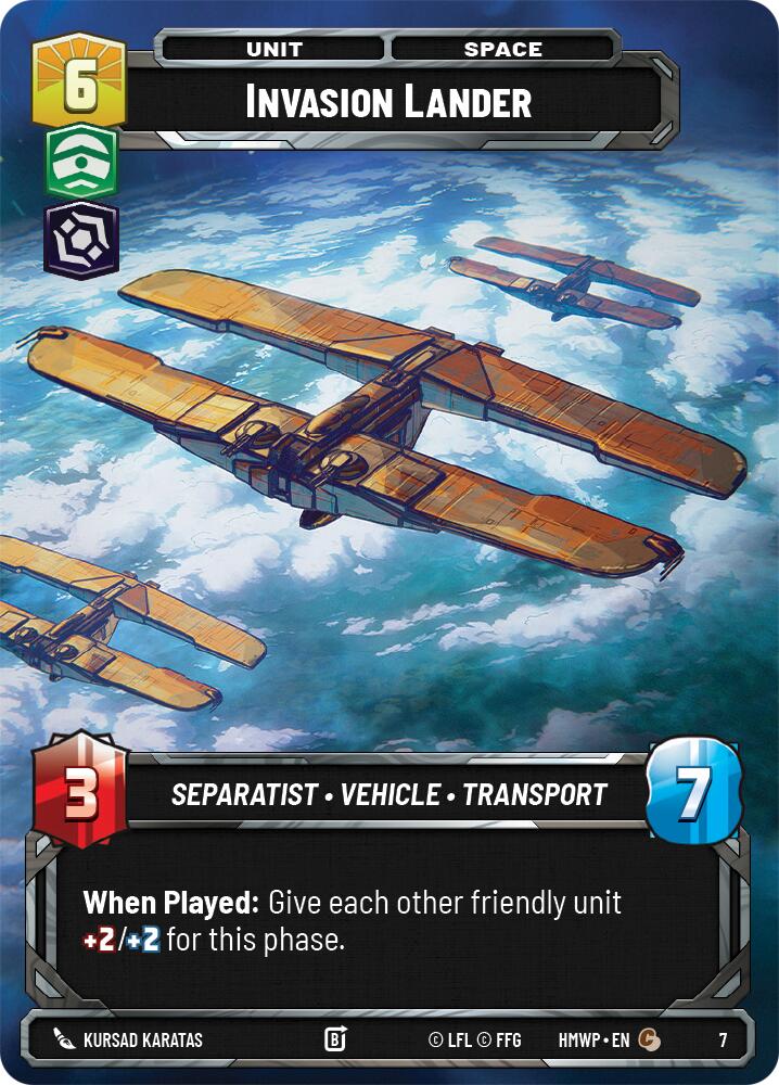 Invasion Lander (7) (7) [Homeworlds: Weekly Play]