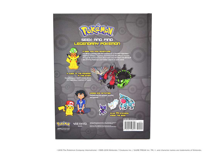 Pokémon Seek and Find: Legendary Pokémon by Viz_Unknown: Hardcover; 32 pages / English