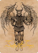 Raphael, Fiendish Savior Art Card (75) (Gold-Stamped Signature) [Commander Legends: Battle for Baldur's Gate Art Series]