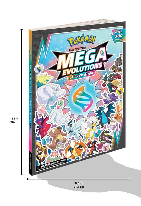 Pokémon The Official Mega Evolutions Sticker Book by Pikachu Press: Paperback; 96 pages / English