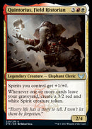 Quintorius, Field Historian [Strixhaven: School of Mages]