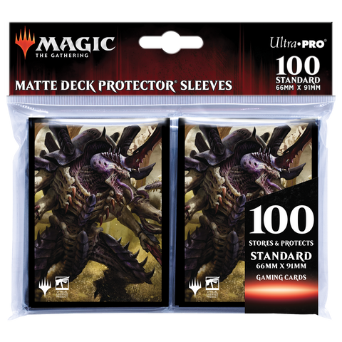 Ultra PRO: Standard 100ct Sleeves - Warhammer 40k Commander Deck (The Swarmlord)