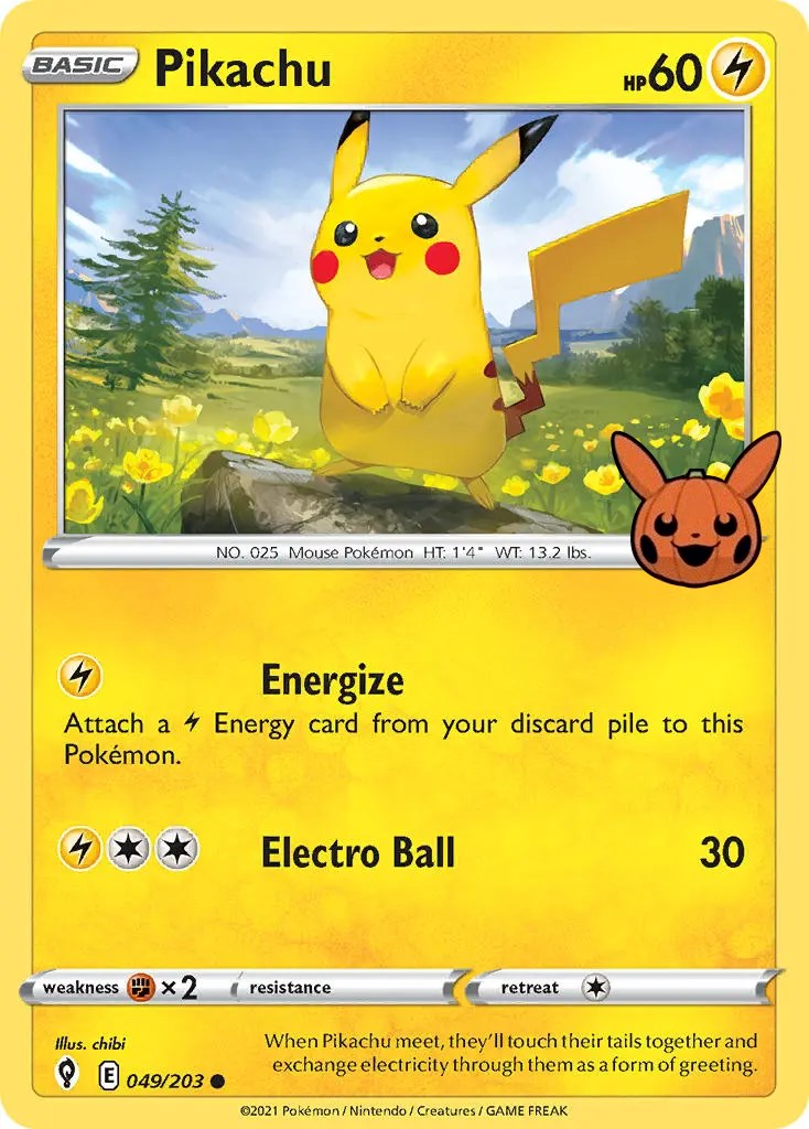 Pikachu (049/203) [Trick or Trade]