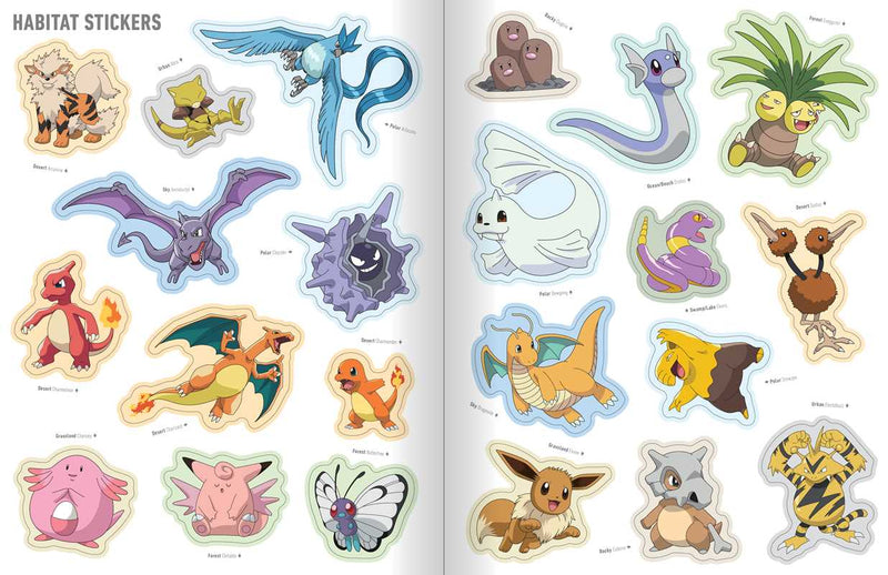 Pokémon The Official Sticker Book of the Kanto Region by Pikachu Press: Paperback; 108 pages / English