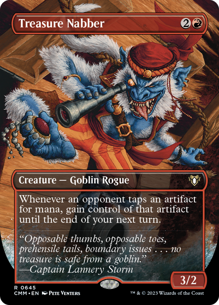 Treasure Nabber (Borderless Alternate Art) [Commander Masters]