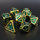 Copy of RPG Dice Set (7) - Polychrome Diaglyph Auric Emerald