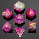 Hymgho Dragon's Hoard Gemstone Dice: Rose Agate
