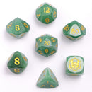 Hymgho Dragon's Hoard Gemstone Dice: Luster Cut Jade