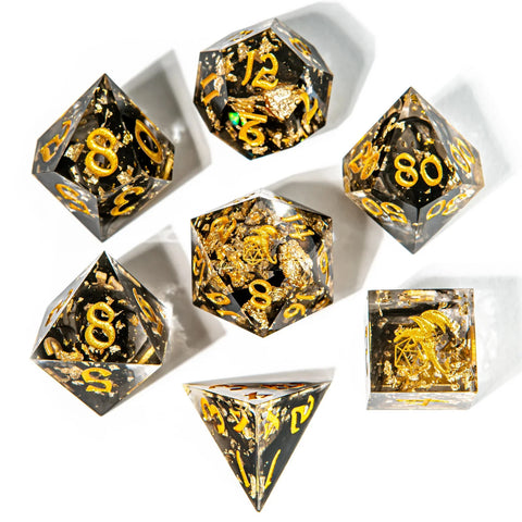 Hymgho 7pc RPG Dice Set: Tainted Treasure - Resin