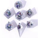 Hymgho 7pc RPG Dice Set: Beholder's Gaze Rainbow - Liquid Core
