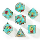 Hymgho 7pc RPG Dice Set: Meadow Magic