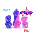 RPG 7 Dice Set: Chromomancy Dice - 'Birthday Surprise'