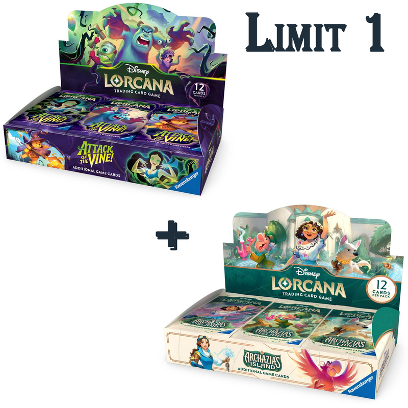 *Preorder* *LIMIT 1* Attack of the Vine! + Archazia's Island Booster Box bundle (available 07/17)