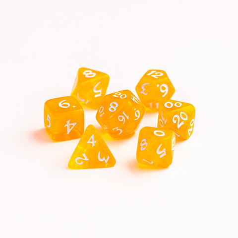 RPG Dice Set (7) - Elessia Cosmos Solaris