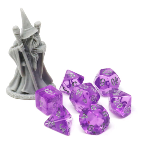 Critlings Mini RPG Dice Set (7) - Iris Moon