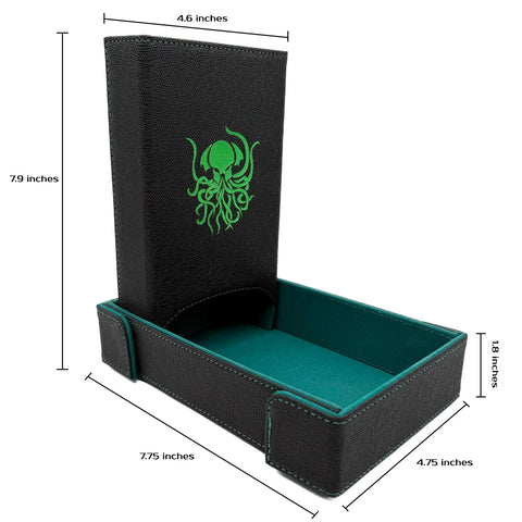Norse Foundry: Dice Tray / Tower Bundle - Green Cthulhu