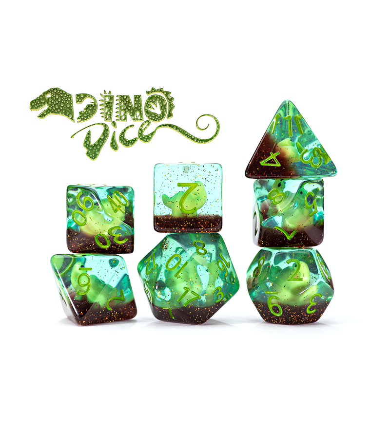 RPG 7 Dice Set: Inclusion Dice - 'Dino Dice'