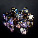 RPG Dice Set (7) - Elessia Moonstone Deepwalker with Gold