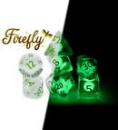 RPG 7 Dice Set: Radiant Dice (GID) - 'Firefly'
