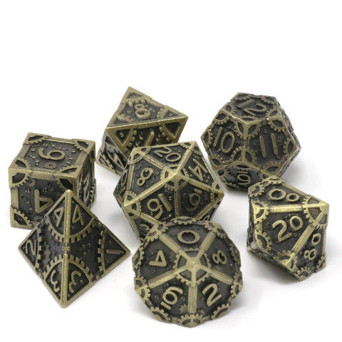 7 piece RPG Set - Gearbox Gold