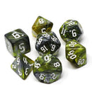 RPG Dice Set (7) - Green Flow