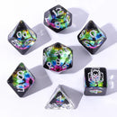 Hymgho 7pc RPG Dice Set: Dragon Eye Chromatic