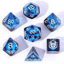 Hymgho 7pc RPG Dice Set: Dragon Eye Blue