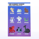 Quest's Reward Fine Art Sticker Sheet - Chibi Alignment Dragons