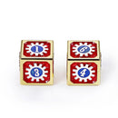 Hymgho Cogcraft Fidget 2x D6 - Casino - Red/Blue/Silver/Gold