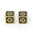 Hymgho Cogcraft Fidget 2x D6 - Chrono Engine - Tarnished Gold